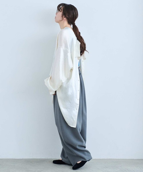 I am I in fact...(アイアムアイインファクト)の「DANISH PANTS(その他パンツ・レディース・グレー/ブラック・FREE)」の22枚目の写真