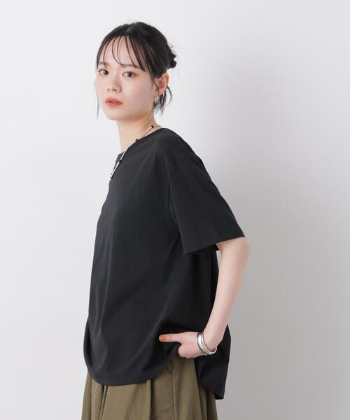 NANO universe(ナノユニバース)の「近赤外線&UVカット・吸水速乾機能 バックギャザートップス(Tシャツ/カットソー・レディース・ホワイト/イエロー/ブラック・FREE)」の20枚目の写真