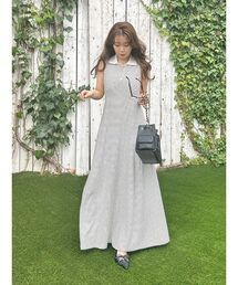 LILY BROWN（リリーブラウン）の「【WEB限定カラー】アメスリポロワンピース（ワンピース）」