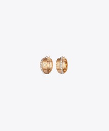 TORY BURCH | アイコン パヴェ ダブル フープピアス(ピアス(両耳用))