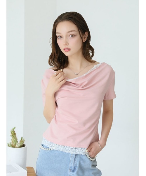 fifth（フィフス）の「レースドッキングドレーププルオーバー（Tシャツ/カットソー・レディース・ブラック・M）」の22枚目の写真