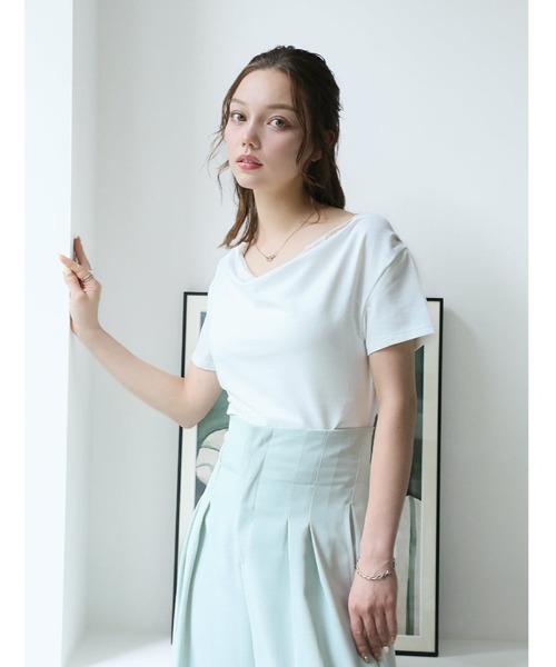 fifth（フィフス）の「レースドッキングドレーププルオーバー（Tシャツ/カットソー・レディース・ブラック・M）」の17枚目の写真