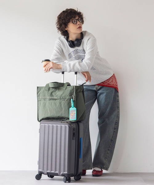 Out n About(アウトナバウト)の「【TRANSIT LOUNGE/トランジット ラウンジ】別注 CARRY CASE 40L 機内持ち込み可能(スーツケース/キャリーバッグ・レディース・チャコールグレー/ピンク/ミント・FREE)」の2枚目の写真