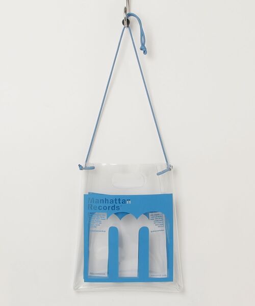 fridge（フリッジ）の「【SECOND LAB.】セカンドラブ MANHATTAN RECORDS 7 INCH BAG（ショルダーバッグ・メンズ・クリア/ブルー・ONESIZE）」の2枚目の写真