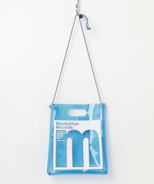 fridge（フリッジ）の「【SECOND LAB.】セカンドラブ MANHATTAN RECORDS 7 INCH BAG（ショルダーバッグ・メンズ・クリア/ブルー・ONESIZE）」の3枚目の写真