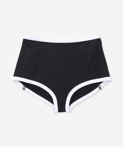 Hurley (ハーレー)の「【Hurley:ハーレー】レディーススイムウェアストレッチボトムス ハイウエストタイプ PIPING SWIMWEAR BOTTOM(水着・レディース・ブルー/ピンク/ブラック/カーキブラウン・SMALL/LARGE/MEDIUM)」の2枚目の写真