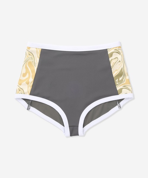 Hurley (ハーレー)の「【Hurley:ハーレー】レディーススイムウェアストレッチボトムス ハイウエストタイプ PIPING SWIMWEAR BOTTOM(水着・レディース・ブルー/ピンク/ブラック/カーキブラウン・SMALL/LARGE/MEDIUM)」の3枚目の写真