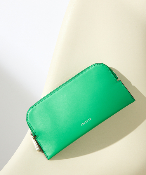 【山】レーデルオガワ　ケース　抹茶カラー ORSETTO オルセット フラグメントケース W185H95 別注 07-017-19（財布