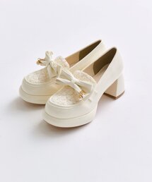 OLIVE des OLIVE | Aimerianejoieキルティングリボンローファー(ローファー)