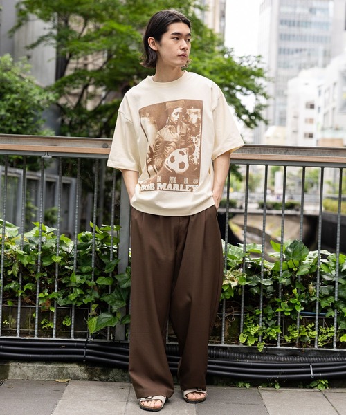 BAYFLOW(ベイフロー)の「【Bob Marley(ボブ・マーリー)】プリントTシャツ(Tシャツ/カットソー・メンズ・チャコール/アイボリー・LARGE/MEDIUM)」の13枚目の写真