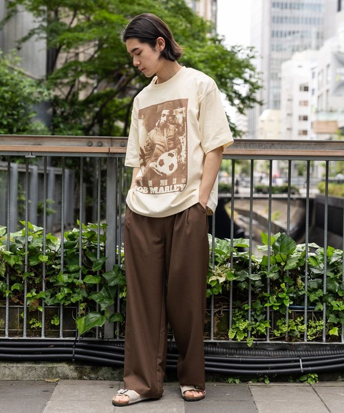 BAYFLOW(ベイフロー)の「【Bob Marley(ボブ・マーリー)】プリントTシャツ(Tシャツ/カットソー・メンズ・チャコール/アイボリー・LARGE/MEDIUM)」の14枚目の写真