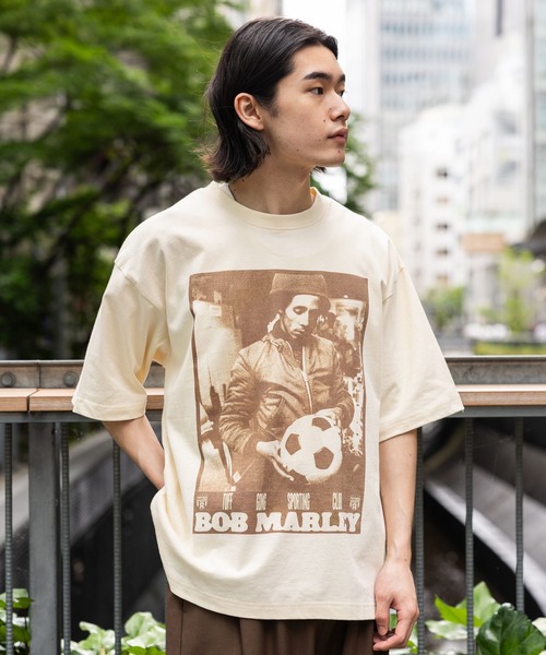 BAYFLOW(ベイフロー)の「【Bob Marley(ボブ・マーリー)】プリントTシャツ(Tシャツ/カットソー・メンズ・チャコール/アイボリー・LARGE/MEDIUM)」の19枚目の写真