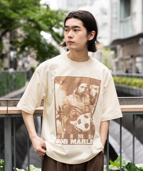 BAYFLOW(ベイフロー)の「【Bob Marley(ボブ・マーリー)】プリントTシャツ(Tシャツ/カットソー・メンズ・チャコール/アイボリー・LARGE/MEDIUM)」の20枚目の写真