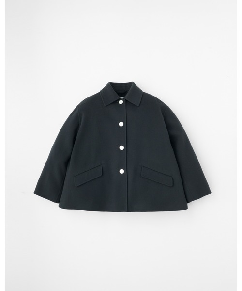Traditional Weatherwear(トラディショナルウェザーウェア)の「LINTON SHORT RV(ステンカラーコート・レディース・ダークグリーン/ネイビー/トップグレー・32/30/34)」の1枚目の写真