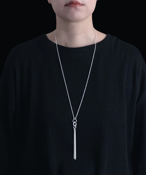 YArKA（ヤーカ）の「【YArKA/ヤーカ】tassel arrange necklace [frtya1] / タッセルネックレス（ネックレス・メンズ・シルバー・FREE）」の5枚目の写真