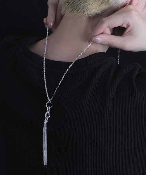 YArKA（ヤーカ）の「【YArKA/ヤーカ】tassel arrange necklace [frtya1] / タッセルネックレス（ネックレス・メンズ・シルバー・FREE）」の7枚目の写真