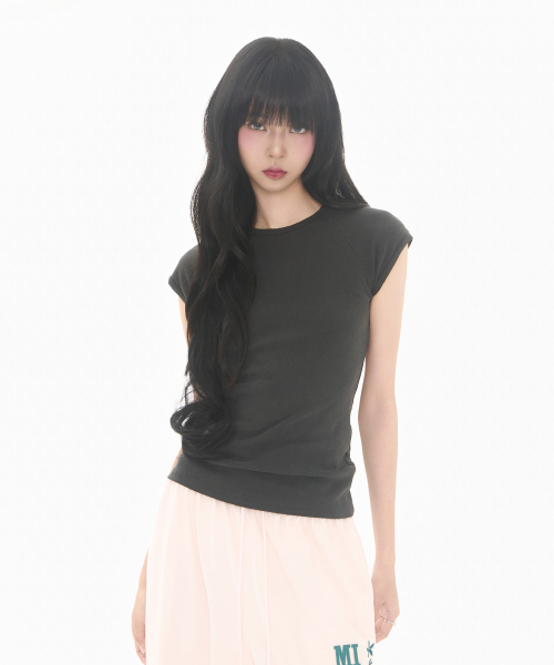 MIRECO(ミレコ)の「PIGMENT SLIM T CHARCOAL(Tシャツ/カットソー・レディース・その他・FREE)」の1枚目の写真