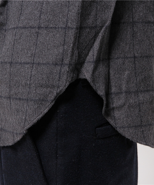 OUTLET（アウトレット）の「【BLOOM&BRANCH】MANフランネルシャツ（シャツ/ブラウス・メンズ・グレー・MEDIUM/SMALL/LARGE）」の6枚目の写真