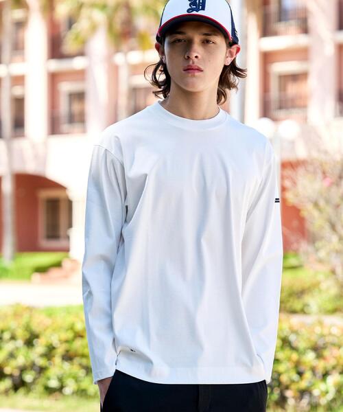 DRESSTERIOR(ドレステリア)の「【接触冷感/抗菌防臭/消臭】ICE CLEAR COTTON クルーネックロンT(Tシャツ/カットソー・メンズ・ブラウン系その他/ホワイト/ブラック・91/90/92/94)」の4枚目の写真