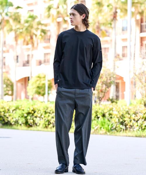 DRESSTERIOR(ドレステリア)の「【接触冷感/抗菌防臭/消臭】ICE CLEAR COTTON クルーネックロンT(Tシャツ/カットソー・メンズ・ブラウン系その他/ホワイト/ブラック・91/90/92/94)」の7枚目の写真