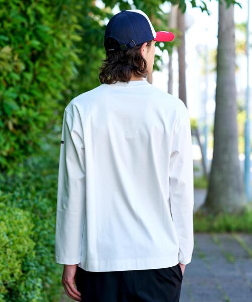 DRESSTERIOR(ドレステリア)の「【接触冷感/抗菌防臭/消臭】ICE CLEAR COTTON クルーネックロンT(Tシャツ/カットソー・メンズ・ブラウン系その他/ホワイト/ブラック・91/90/92/94)」の12枚目の写真