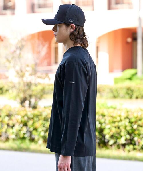 DRESSTERIOR(ドレステリア)の「【接触冷感/抗菌防臭/消臭】ICE CLEAR COTTON クルーネックロンT(Tシャツ/カットソー・メンズ・ブラウン系その他/ホワイト/ブラック・91/90/92/94)」の16枚目の写真