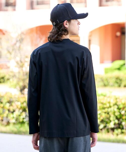 DRESSTERIOR(ドレステリア)の「【接触冷感/抗菌防臭/消臭】ICE CLEAR COTTON クルーネックロンT(Tシャツ/カットソー・メンズ・ブラウン系その他/ホワイト/ブラック・91/90/92/94)」の17枚目の写真