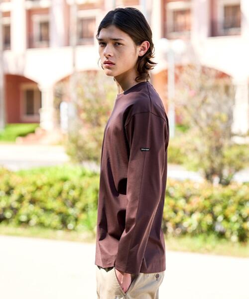DRESSTERIOR(ドレステリア)の「【接触冷感/抗菌防臭/消臭】ICE CLEAR COTTON クルーネックロンT(Tシャツ/カットソー・メンズ・ブラウン系その他/ホワイト/ブラック・91/90/92/94)」の21枚目の写真