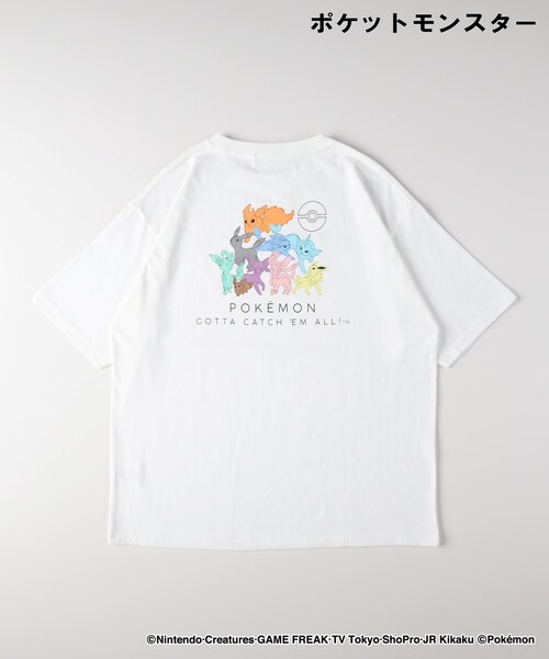 Right-on(ライトオン)の「「ポケットモンスター」プリントTシャツ(Tシャツ/カットソー・レディース・ホワイト系1/ブラック系・04/05/06)」の1枚目の写真