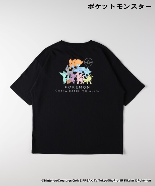 Right-on(ライトオン)の「「ポケットモンスター」プリントTシャツ(Tシャツ/カットソー・レディース・ホワイト系1/ブラック系・04/05/06)」の2枚目の写真