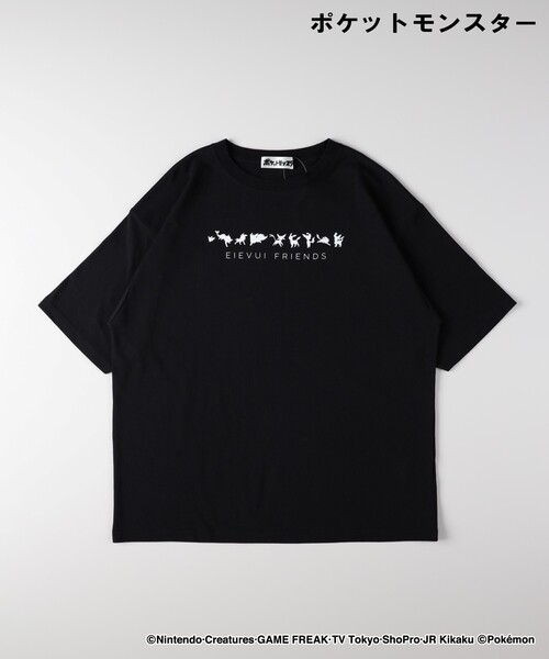 Right-on(ライトオン)の「「ポケットモンスター」プリントTシャツ(Tシャツ/カットソー・レディース・ホワイト系1/ブラック系・04/05/06)」の4枚目の写真