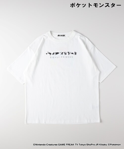 Right-on(ライトオン)の「「ポケットモンスター」プリントTシャツ(Tシャツ/カットソー・レディース・ホワイト系1/ブラック系・04/05/06)」の6枚目の写真
