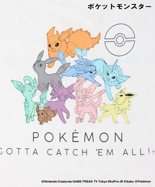 Right-on(ライトオン)の「「ポケットモンスター」プリントTシャツ(Tシャツ/カットソー・レディース・ホワイト系1/ブラック系・04/05/06)」の8枚目の写真