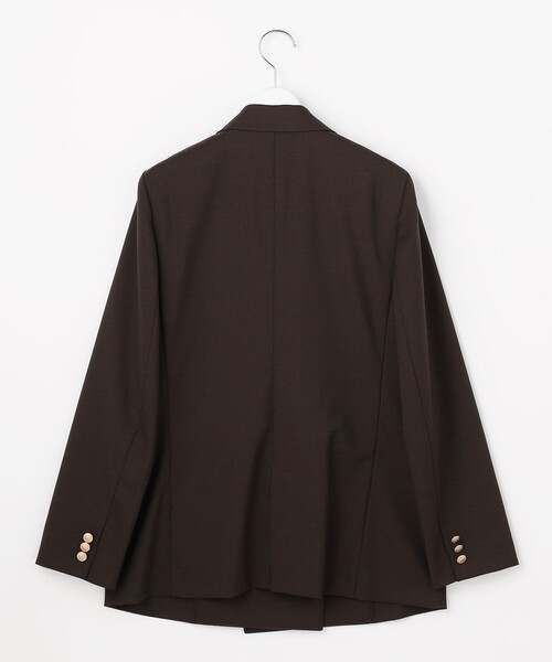 J.PRESS(ジェイプレス)の「T/W ギャバ ダブル ジャケット(テーラードジャケット・レディース・ブラウン系/ネイビー系・T15/T13)」の16枚目の写真