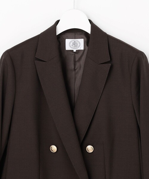 J.PRESS(ジェイプレス)の「T/W ギャバ ダブル ジャケット(テーラードジャケット・レディース・ブラウン系/ネイビー系・T15/T13)」の17枚目の写真