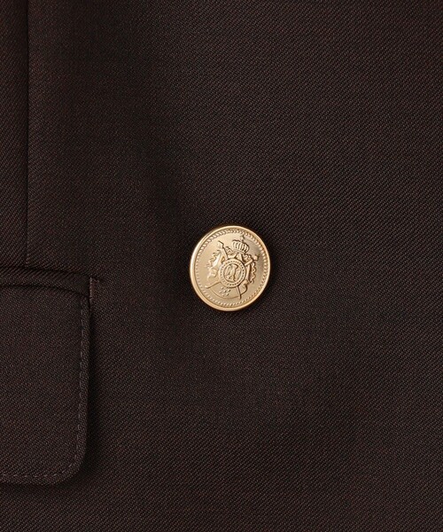 J.PRESS(ジェイプレス)の「T/W ギャバ ダブル ジャケット(テーラードジャケット・レディース・ブラウン系/ネイビー系・T15/T13)」の18枚目の写真