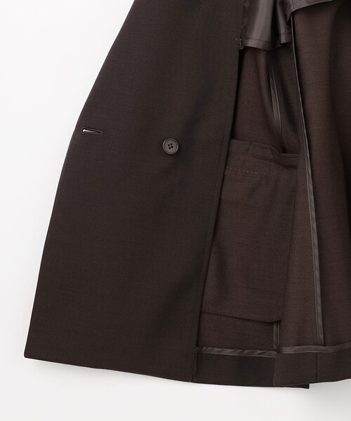J.PRESS(ジェイプレス)の「T/W ギャバ ダブル ジャケット(テーラードジャケット・レディース・ブラウン系/ネイビー系・T15/T13)」の21枚目の写真
