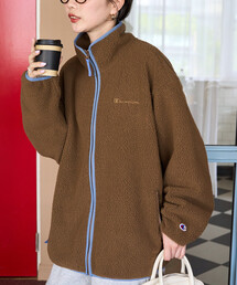 Champion（チャンピオン）の「限定展開 Champion × FREAK'S STORE/チャンピオン 別注 配色 ボアフリース パイピング ジャケット（その他アウター）」