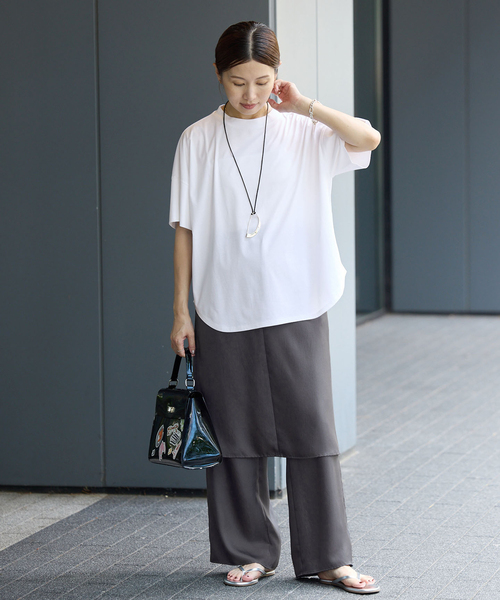 IENA(イエナ)の「レイヤースカートセットイージーパンツ(その他パンツ・レディース・チャコールグレー/ブラック・38/36)」の15枚目の写真