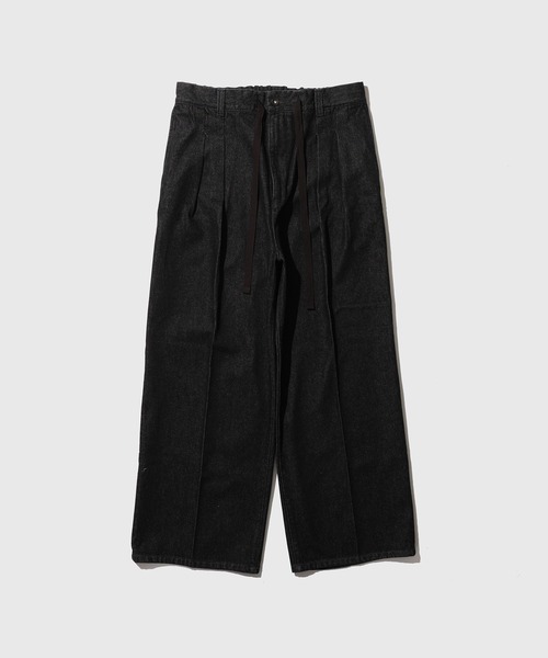 ADAM ET ROPE'(アダムエロペ)の「ドカンワイドストレートデニムパンツ / ADAM ET ROPE' JEANS(デニムパンツ・メンズ・ネイビー/ブラック系その他・L/M/S)」の1枚目の写真