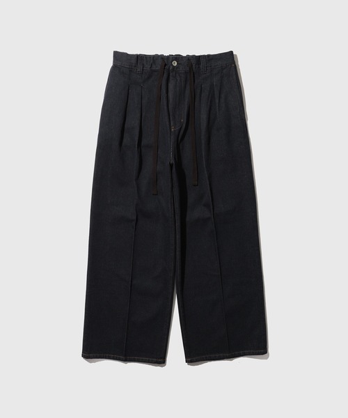 ADAM ET ROPE'(アダムエロペ)の「ドカンワイドストレートデニムパンツ / ADAM ET ROPE' JEANS(デニムパンツ・メンズ・ネイビー/ブラック系その他・L/M/S)」の2枚目の写真