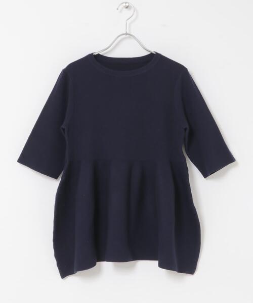 URBAN RESEARCH ROSSO WOMEN(アーバンリサーチ ロッソ)の「『WEB/一部店舗限定』フォルムニットアンサンブル(ニット/セーター・レディース・ホワイト/ネイビー・FREE)」の9枚目の写真