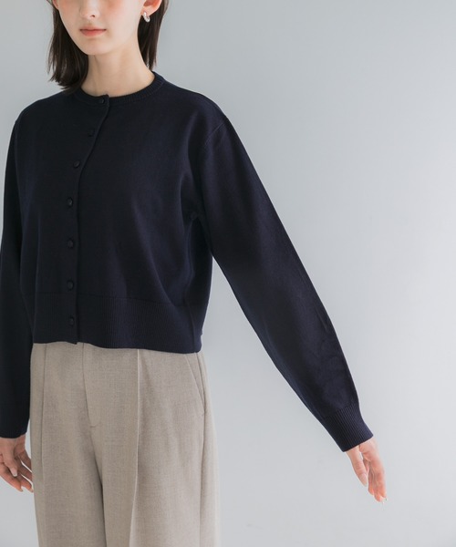URBAN RESEARCH ROSSO WOMEN(アーバンリサーチ ロッソ)の「『WEB限定』フォルムニットアンサンブル(ニット/セーター・レディース・ホワイト/ネイビー・FREE)」の7枚目の写真