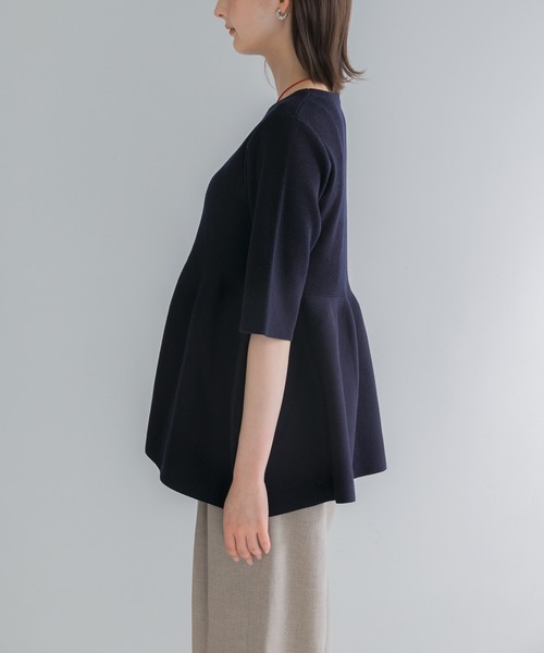 URBAN RESEARCH ROSSO WOMEN(アーバンリサーチ ロッソ)の「『WEB限定』フォルムニットアンサンブル(ニット/セーター・レディース・ホワイト/ネイビー・FREE)」の15枚目の写真