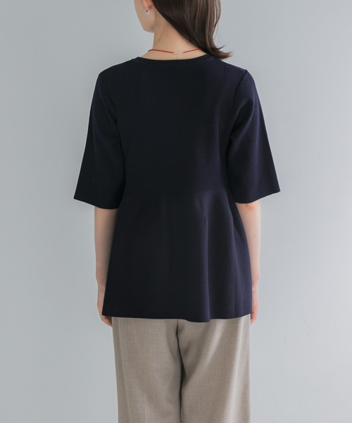 URBAN RESEARCH ROSSO WOMEN(アーバンリサーチ ロッソ)の「『WEB限定』フォルムニットアンサンブル(ニット/セーター・レディース・ホワイト/ネイビー・FREE)」の16枚目の写真