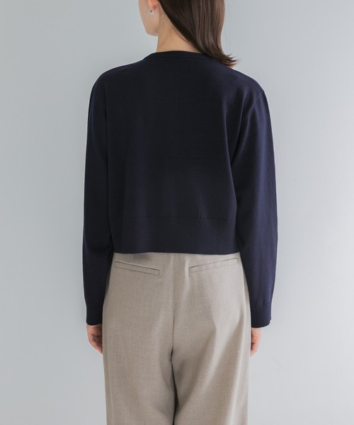 URBAN RESEARCH ROSSO WOMEN(アーバンリサーチ ロッソ)の「『WEB限定』フォルムニットアンサンブル(ニット/セーター・レディース・ホワイト/ネイビー・FREE)」の19枚目の写真