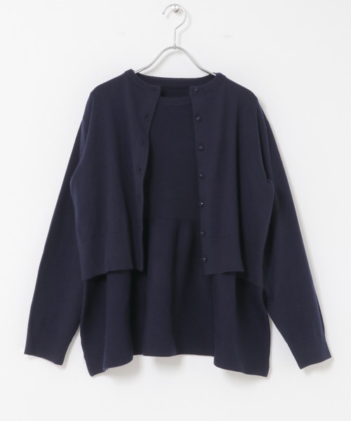 URBAN RESEARCH ROSSO WOMEN(アーバンリサーチ ロッソ)の「『WEB限定』フォルムニットアンサンブル(ニット/セーター・レディース・ホワイト/ネイビー・FREE)」の20枚目の写真