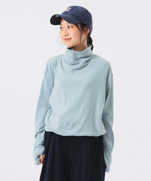 BEAMS BOY(ビームスボーイ)の「ヘム ドロー ストリング タートル(Tシャツ/カットソー・レディース・パープル/ネイビー/サックスブルー/ナチュラル・0/1/2)」の3枚目の写真