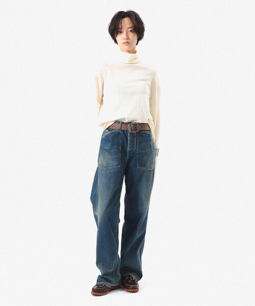 BEAMS BOY(ビームスボーイ)の「ヘム ドロー ストリング タートル(Tシャツ/カットソー・レディース・パープル/ネイビー/サックスブルー/ナチュラル・0/1/2)」の5枚目の写真