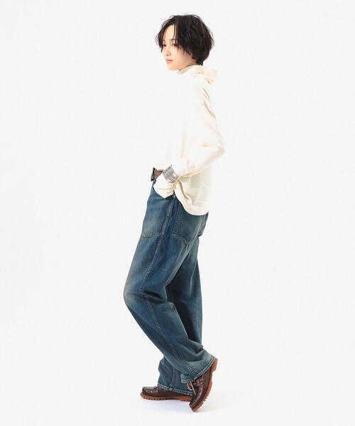 BEAMS BOY(ビームスボーイ)の「ヘム ドロー ストリング タートル(Tシャツ/カットソー・レディース・パープル/ネイビー/サックスブルー/ナチュラル・0/1/2)」の6枚目の写真